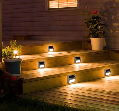 outdoor steps solar lights